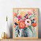 Flowers Paint by Numbers Kit for Adults - Flowers in a Vase Paint by Number on Canvas Without Frame, DIY Acrylic Painting for Ideal Gift Home Wall Decor (16x20 Inch)